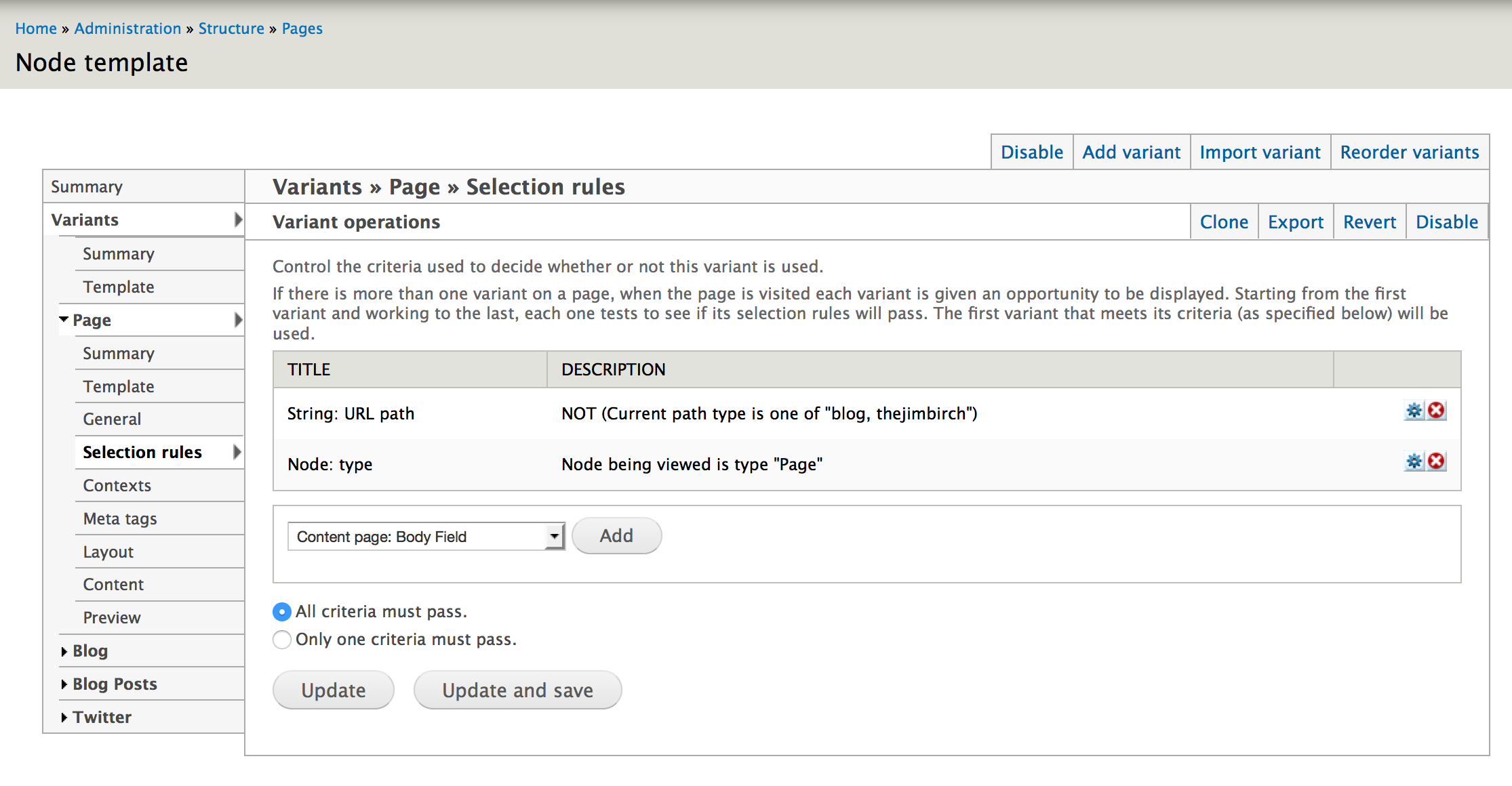 Panels Node Template