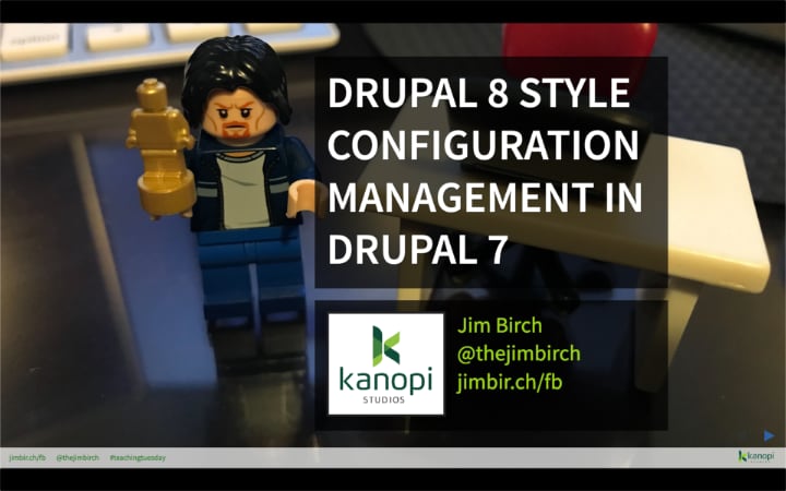 Drupal 8 Style Configuration Management in Drupal 7