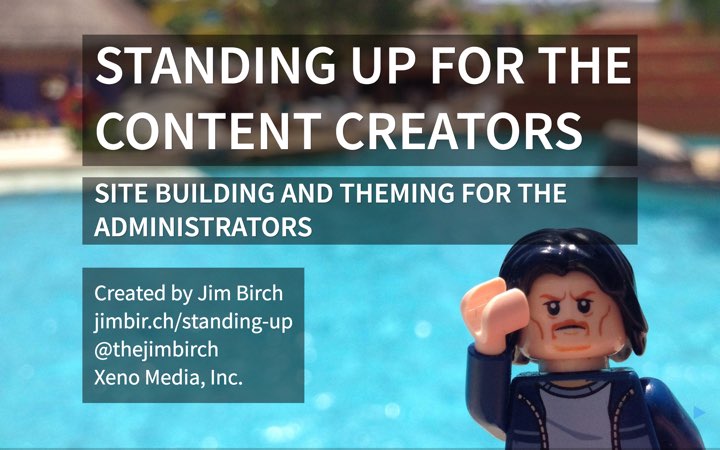 Standing up for the Content Creators Presentation